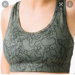 Zyia olive topo bomber bra